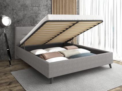 Кровать Sontelle Style Briva Malta grey с подъемным механизмом 90х200