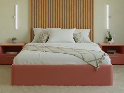 Кровать Lonax Белла велюр Dolly-17 (с основанием) 160х200