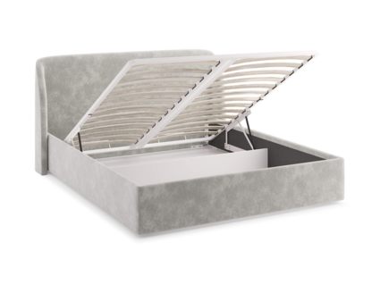 Кровать Сонум Nicole Рогожка Деним (с подъемным механизмом) 200х200