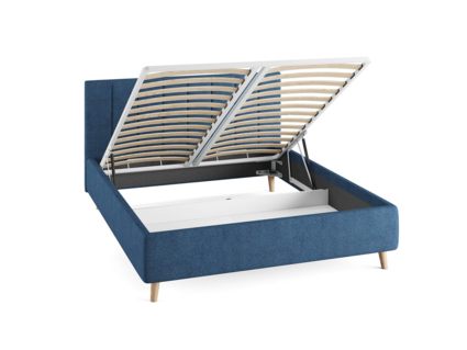 Кровать Сонум Alma Экокожа Коричневая (с подъемным механизмом) 200х200