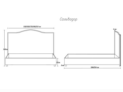 Кровать Димакс Сальвадор Кварц с подъемным механизмом 180х190