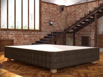 Кровать Mr.Mattress Twin Box велюр Grey 238