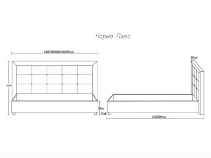 Кровать Димакс Норма + Агат 160х200