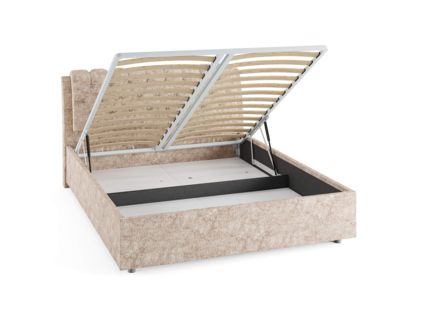 Кровать Сонум Olivia Экокожа Белая (с подъемным механизмом) 120х190