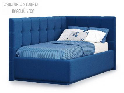 Кровать Nuvola Sabina угловая Velutto 26 (с подъемным механизмом)