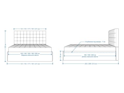 Кровать Lonax Аврора велюр Dolly-2 200х190