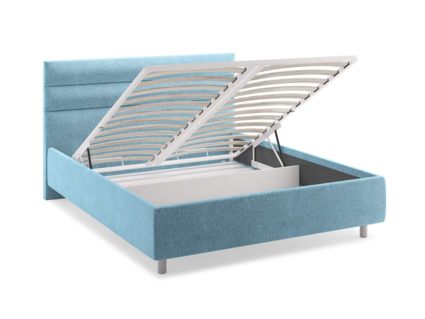 Кровать Сонум Linda Экокожа Белая (с подъемным механизмом) 140х190