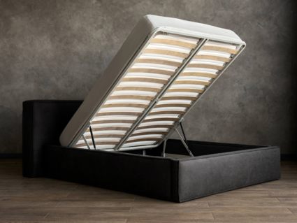 Кровать Сонум Europa Замша Горчичная (с подъемным механизмом) 120х200