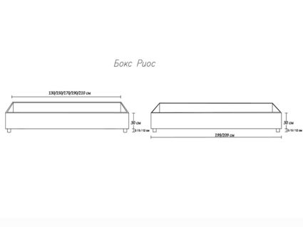 Кровать Димакс Риос Альбус с подъемным механизмом 160х190