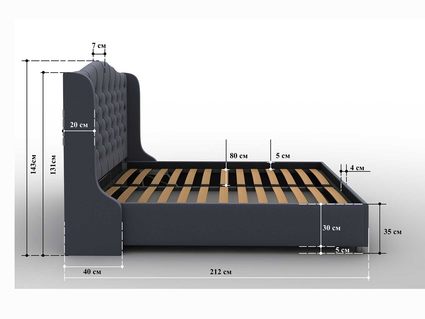 Кровать Sleeptek Premier 5 Велюр 46 (с подъемным механизмом) 266