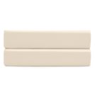 Простыня Tkano Essential кремовая (сатин) на резинках 160х200