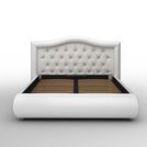 Кровать Sleeptek Premier 6 Экокожа White (с подъемным механизмом) 200х200